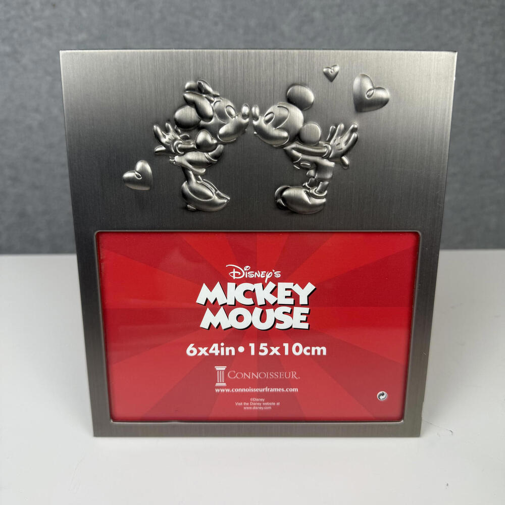 Vintage Disney Mickie and Minnie Mouse Picture Frame Black 6x4"